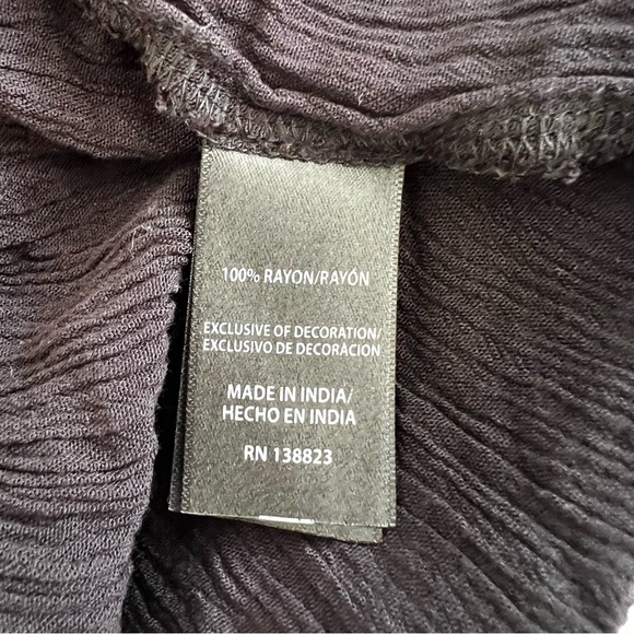 Free People Shyannez  Black Sheer Long Sleeve Western Mini Dress Size XL - Picture 9 of 10